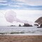 In the Breeze 5256 — 40-inch White Iridescent Jellyfish 3D Windsock — Simmering Windsock with Inflatable Head and Free-Flowing Tentacles